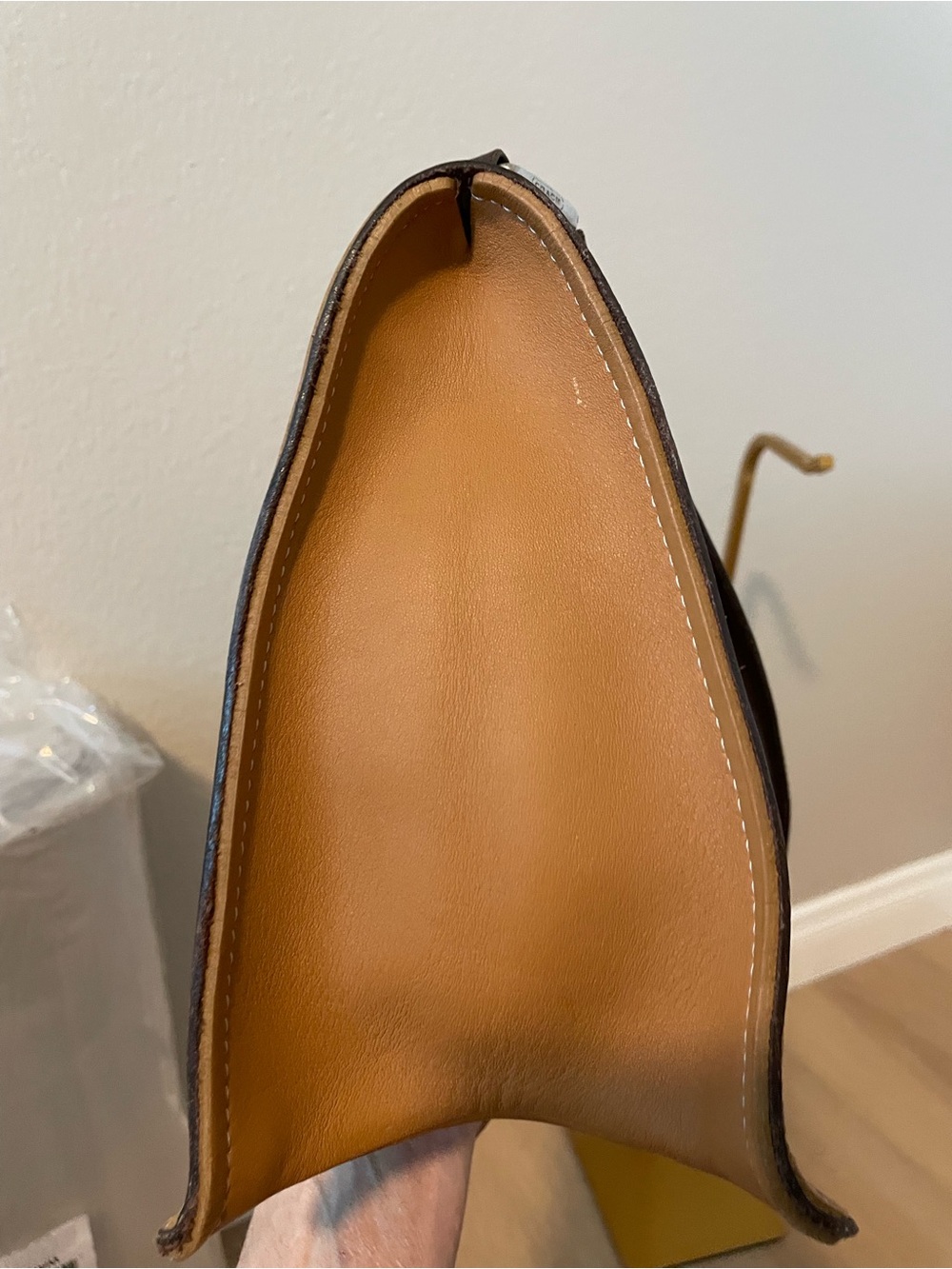 Vintage Coach 9144 Legacy Studio Flap Camel Brown Leather Shoulder Bag Y2K - Picture 5 of 13